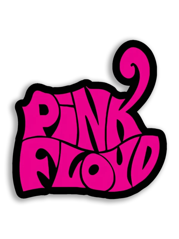 Pink Floyd Logo in Hot Pink Sticker
