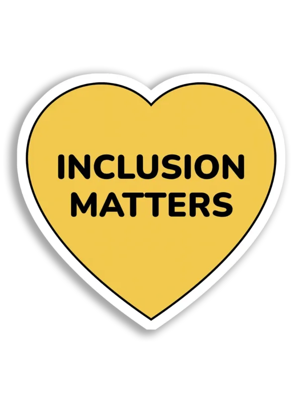 Inclusion Matters Heart Sticker
