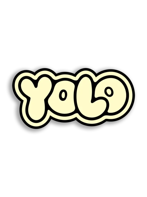 YOLO You Only Live Once Sticker