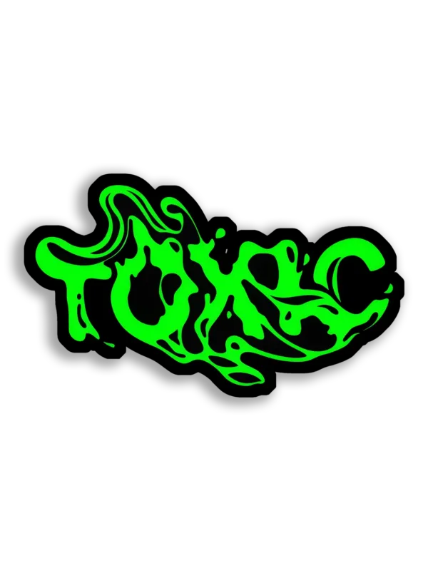 Toxic Green Goo Splatter Sticker