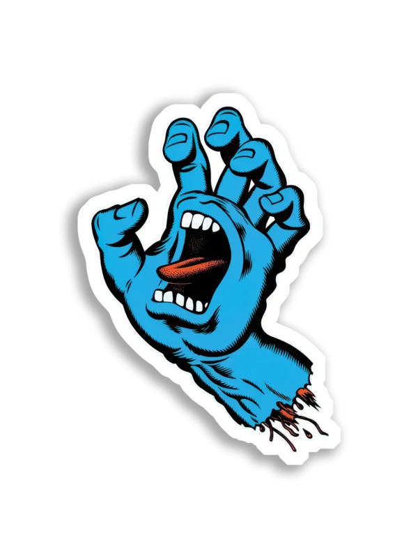 Screaming Hand Sticker Image Sticker