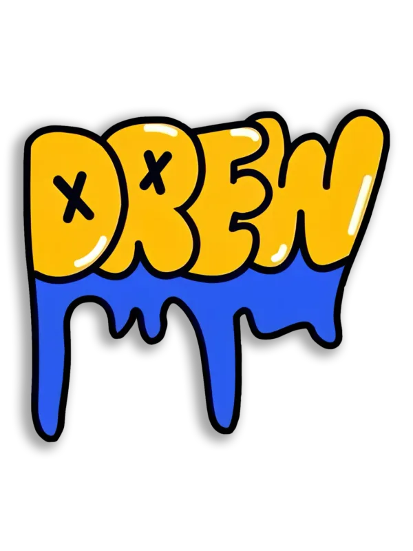 Drippy Drew Logo Sticker