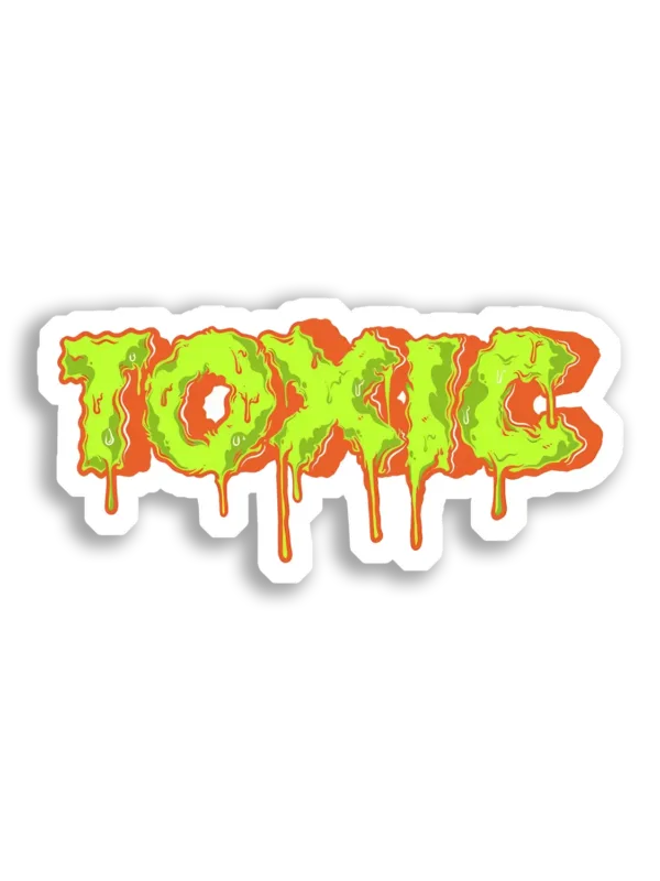 Toxic Goo Dripping Down Sticker