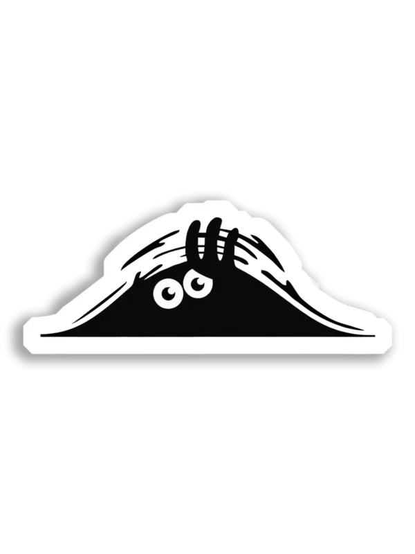 Peeking Eyes in the Dark Sticker