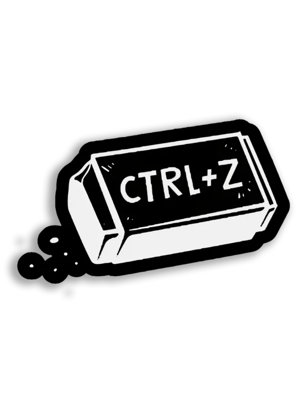 Ctrl+Z The Undo Button Sticker