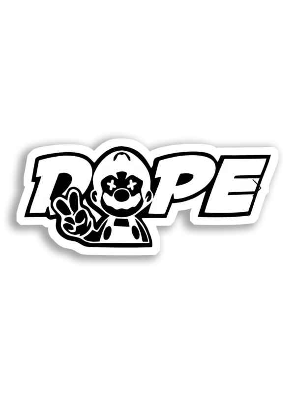 Trippy Clown Says Dope Sticker