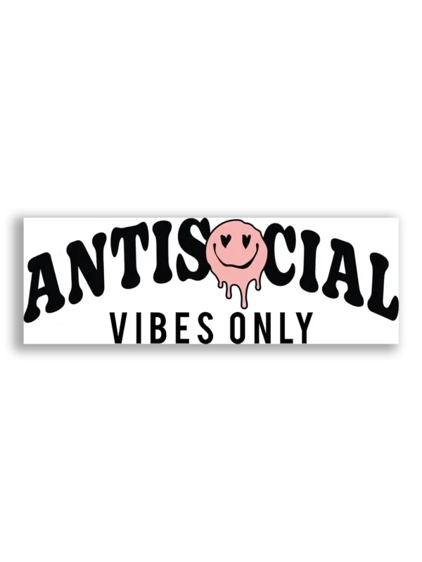 Antisocial Vibes Only Sticker