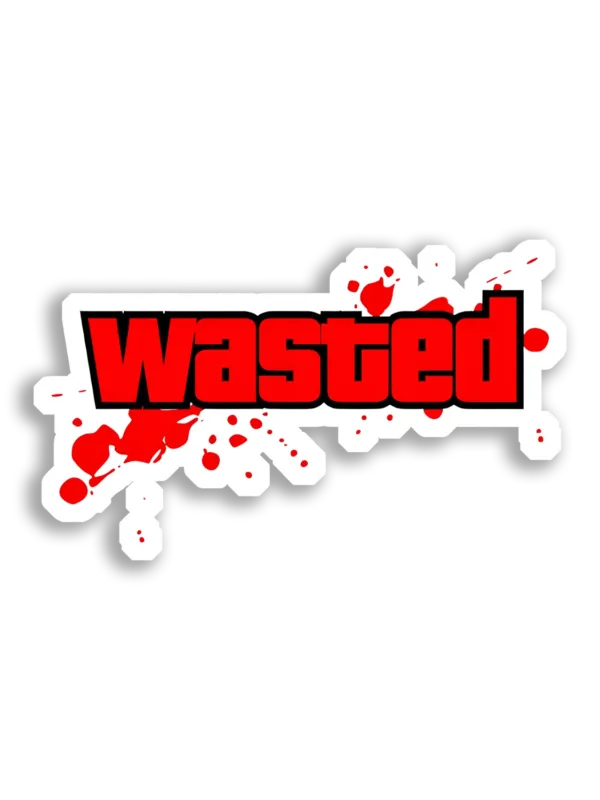 Wasted Meme Sticker Image Sticker