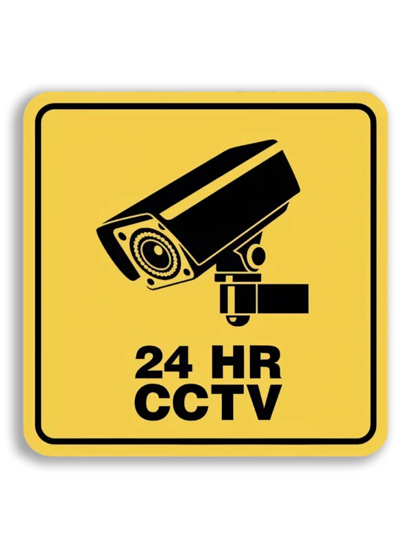 24 Hr CCTV Surveillance Notice Sticker