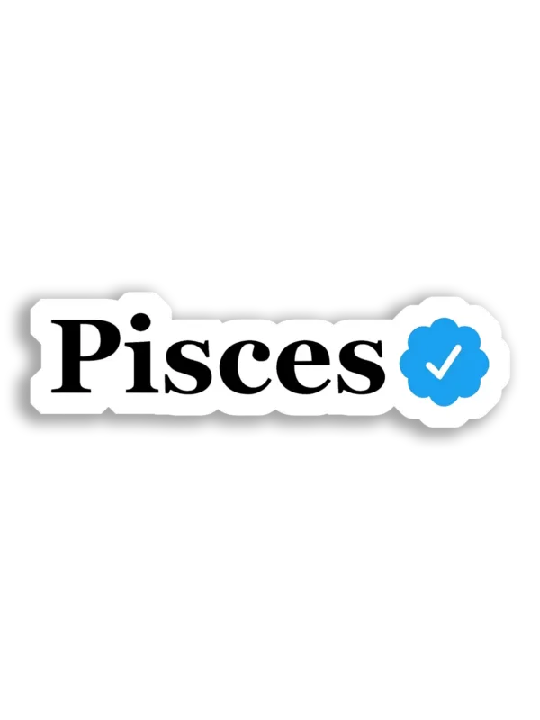 Pisces Verified Sticker