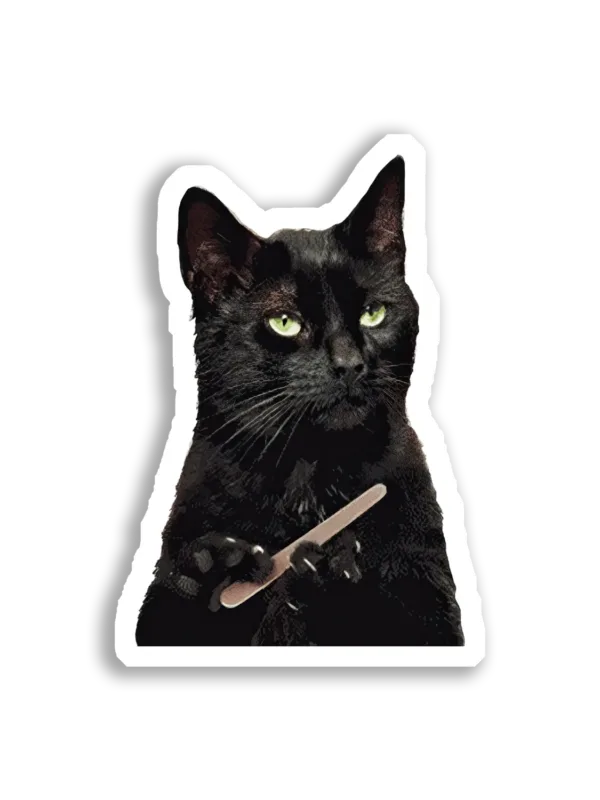This Black Cat Has Claws Sticker
