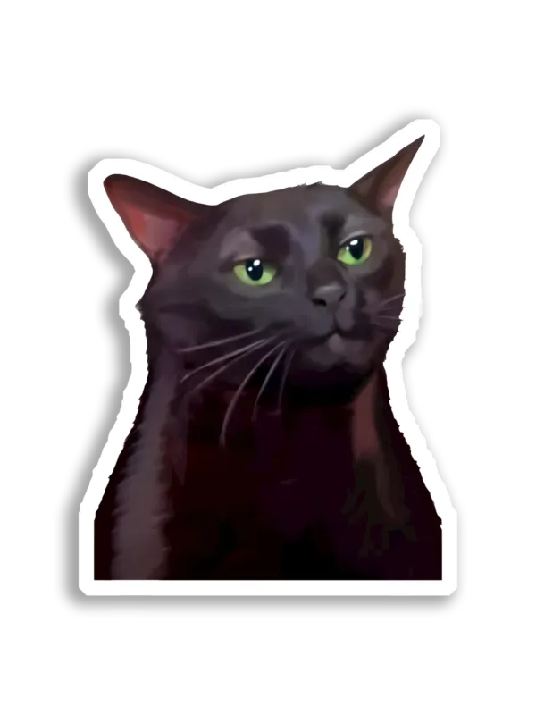 Woman Yelling at a Cat Meme Sticker