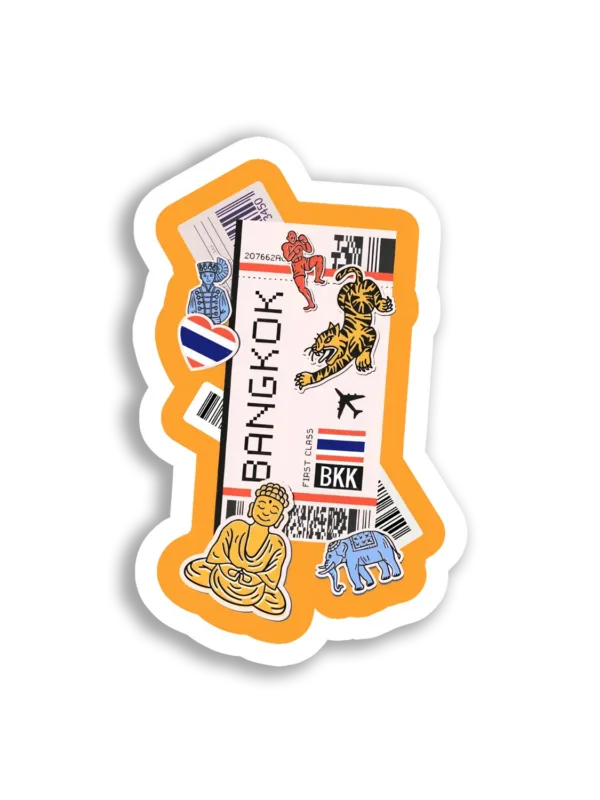 First Class Trip to Bangkok Sticker