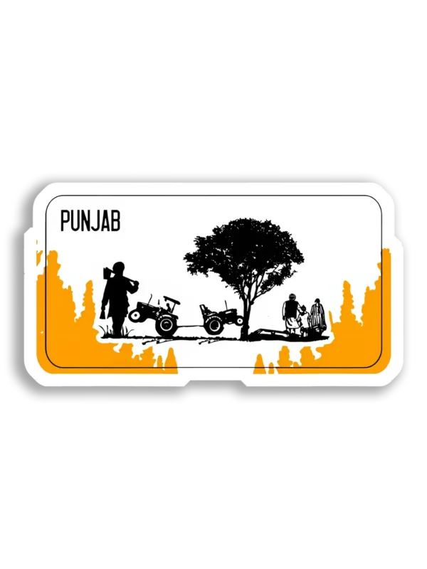 Punjab Farming and Family Life Sticker
