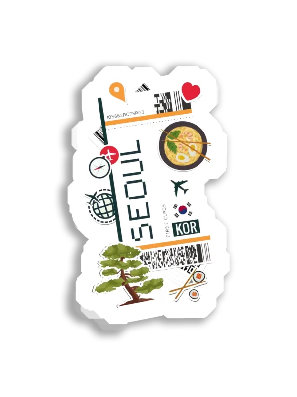 First Class Trip to Seoul, KOR Sticker