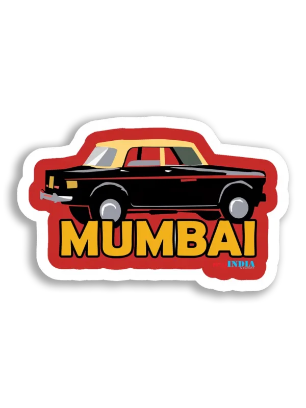 My India Mumbai Taxi Sticker