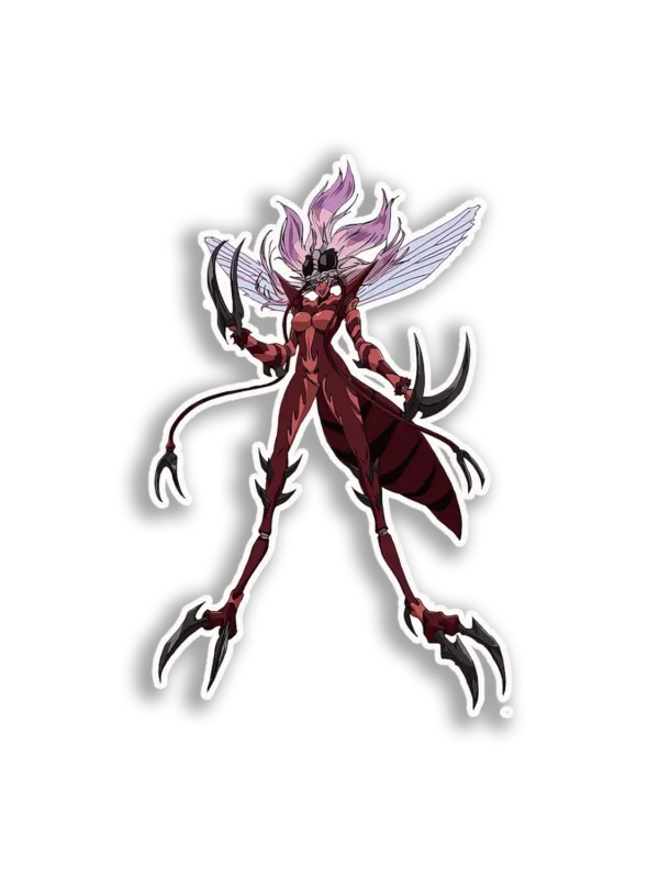 Mantis-Woman Character Art Sticker