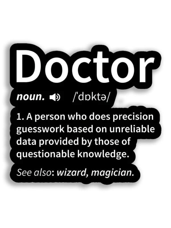 Doctor Meaning Sticker