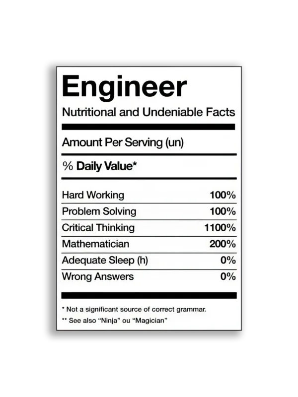 Engineer Facts Sticker