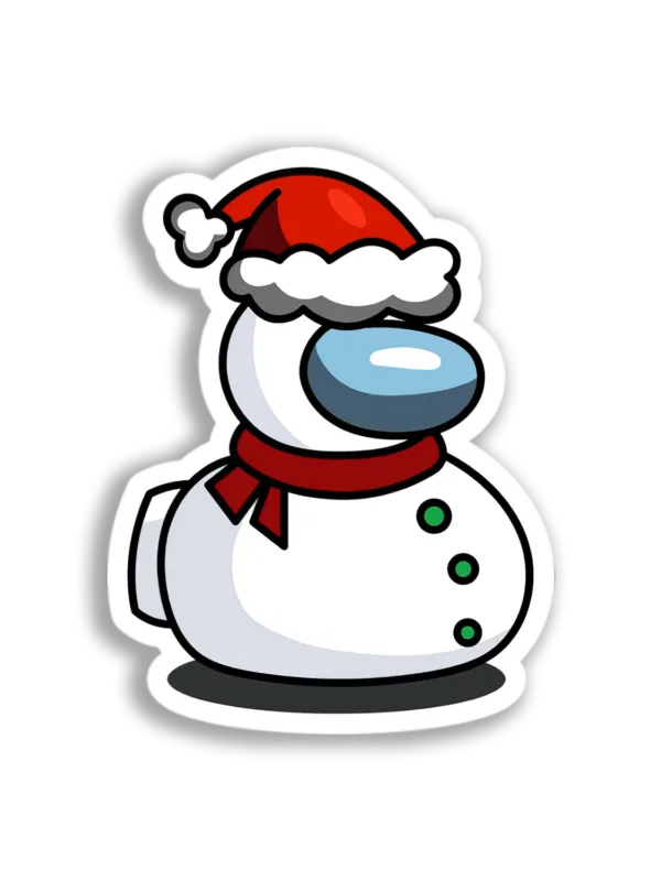 Among Us Snowman Sticker
