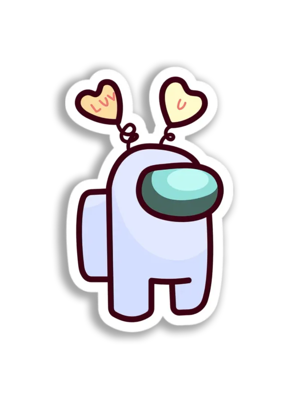Lovely Among Us Crewmate Sticker