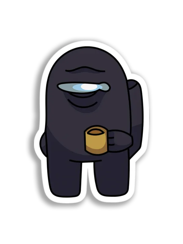 Black Impostor Coffee Break Sticker
