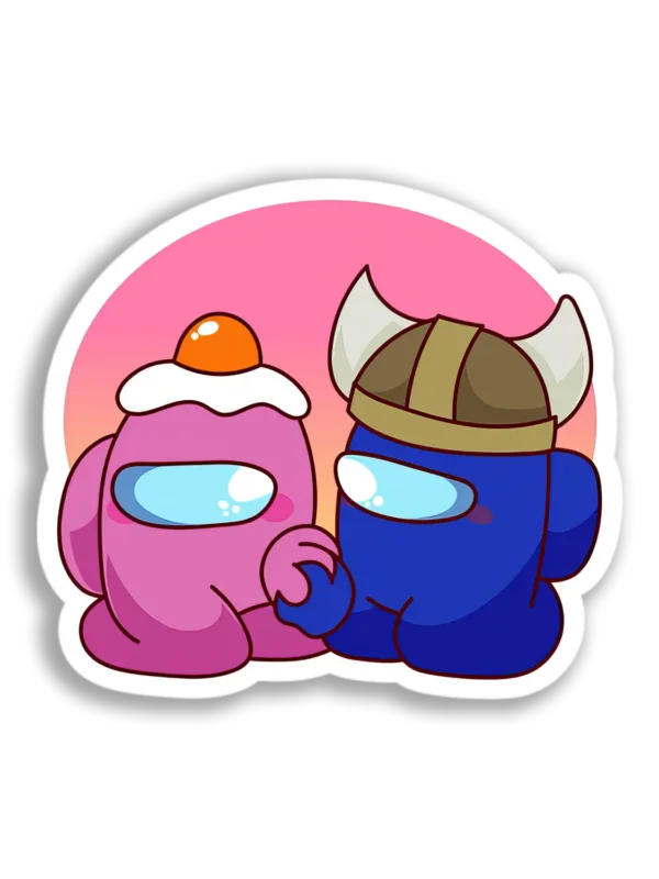 Among Us Couple Sticker