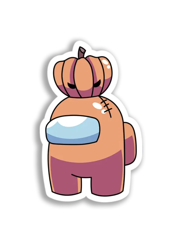 Pumpkinhead Among Us Sticker