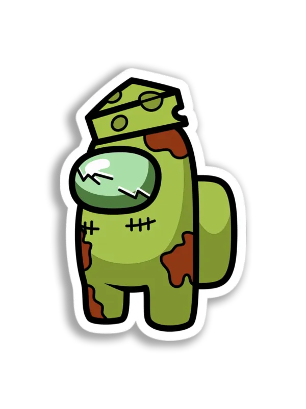 Zombie Among Us Crewmate Sticker