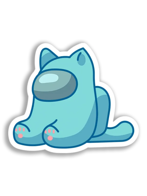 Among Us Cat Sticker