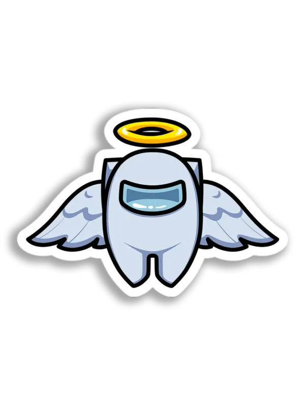 Angelic Among Us Crewmate Sticker
