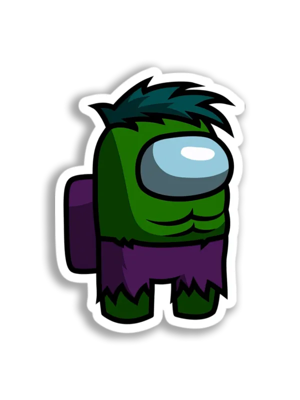 Hulk Among Us Crewmate Sticker