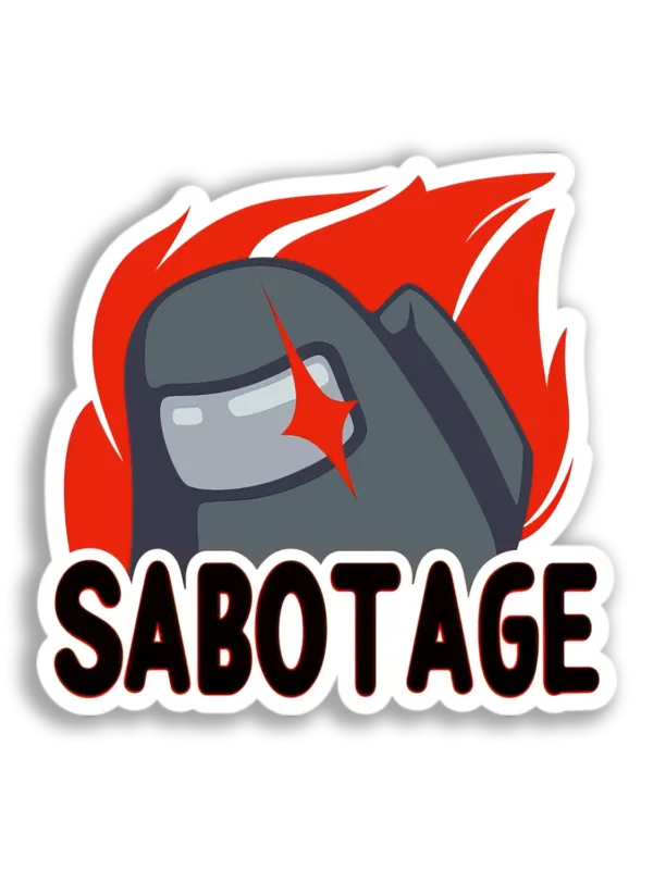 Among Us Sabotage Sticker
