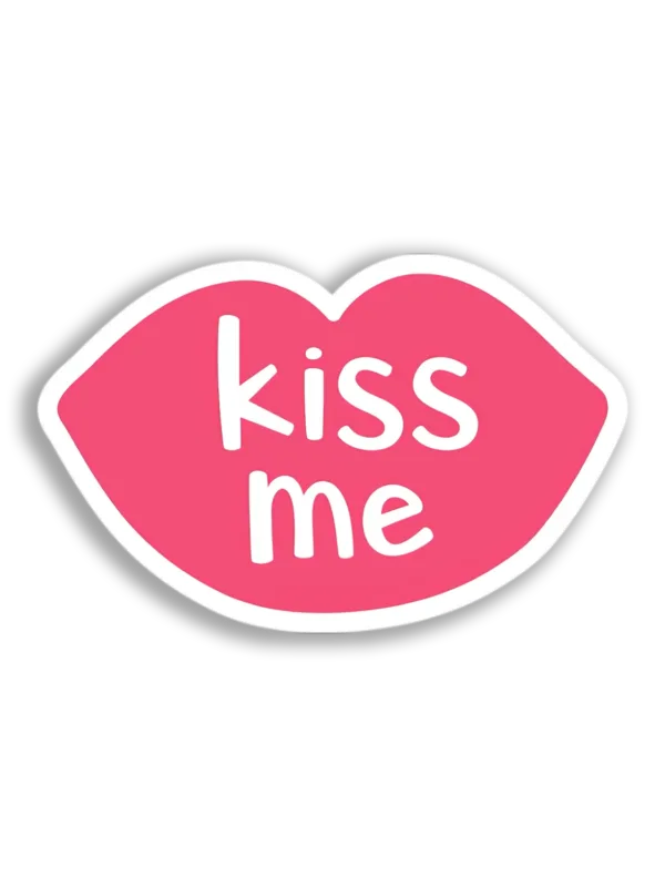 Kiss Me Lips Sticker