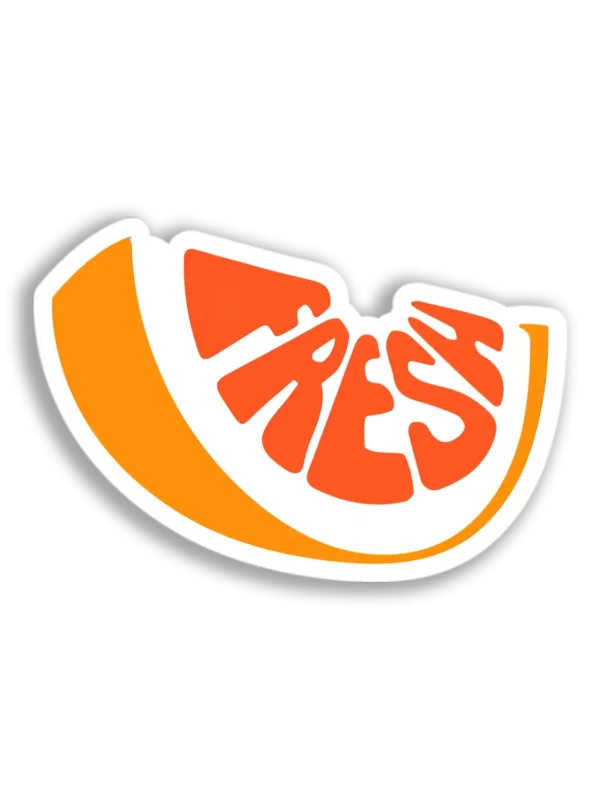 Fresh Orange Slice Sticker