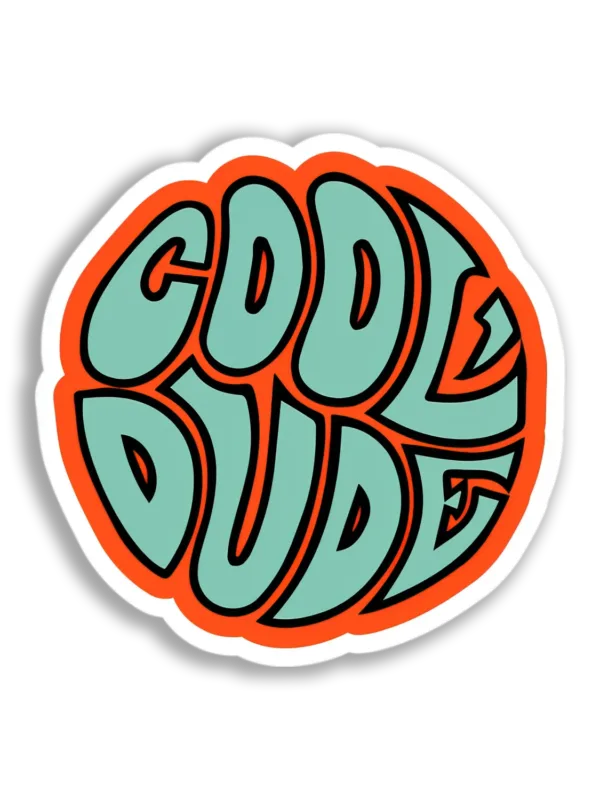 Cool Dude Logo Sticker
