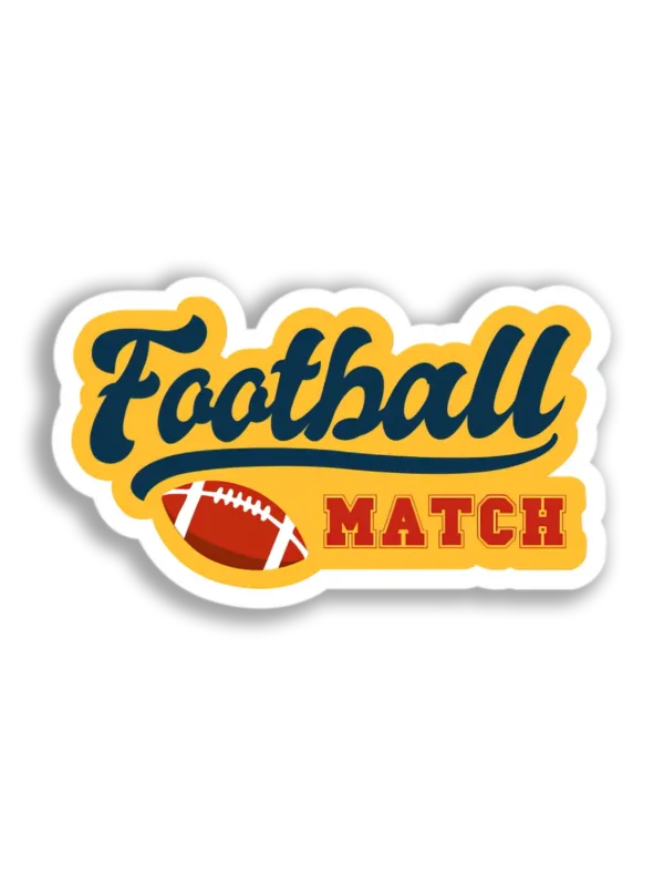 Football Match Graphic Sticker