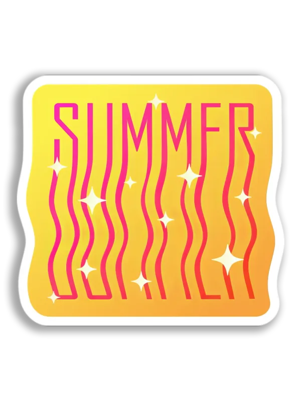Summer Vibes Graphic Sticker