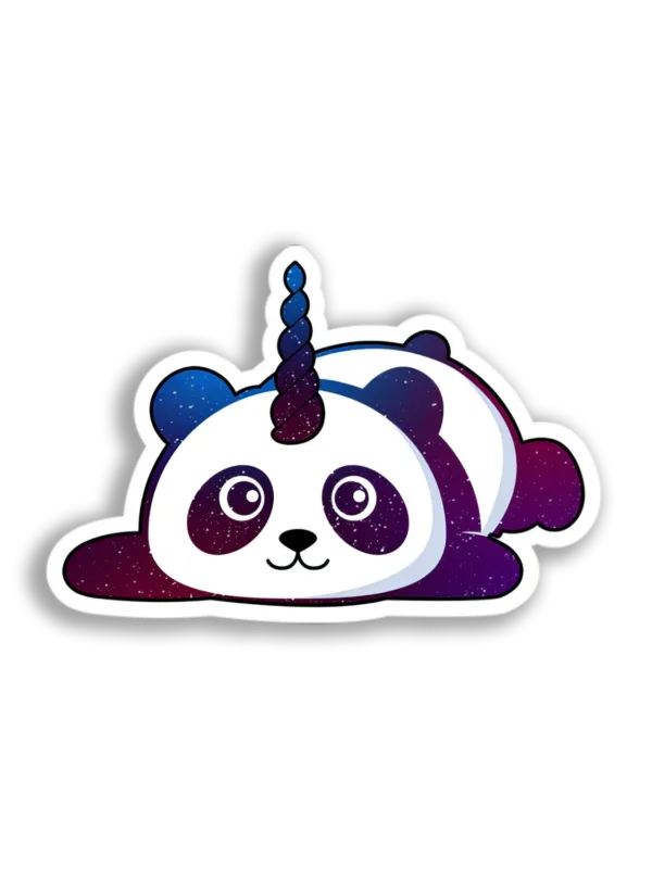 Galaxy Unicorn Panda Sticker