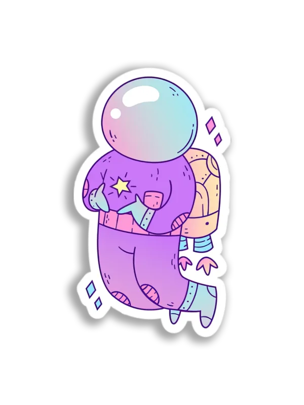 Bubble Helmet Astronaut Sticker