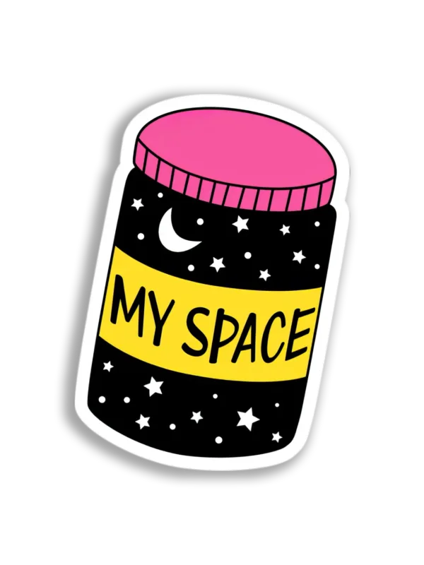 My Space Jar Sticker