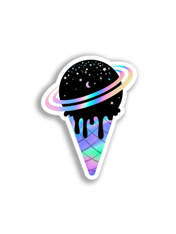 Cosmic Ice Cream Cone Sticker