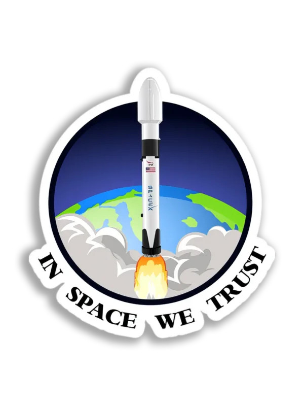 SpaceX Falcon 9 Launch Sticker