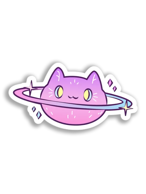 Cat Planet Sticker