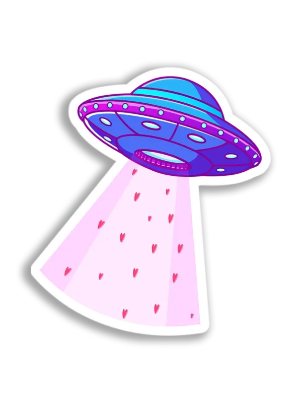 Love Beam UFO Sticker