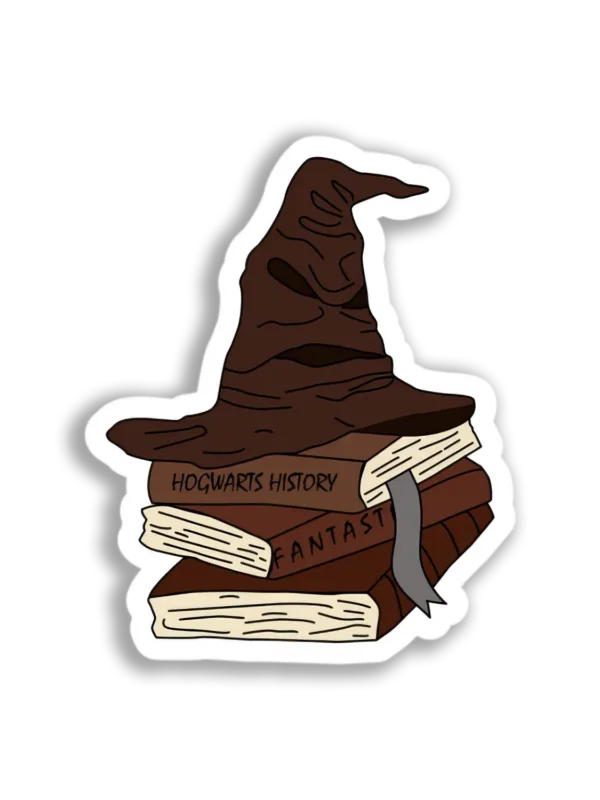 Sorting Hat Books Sticker