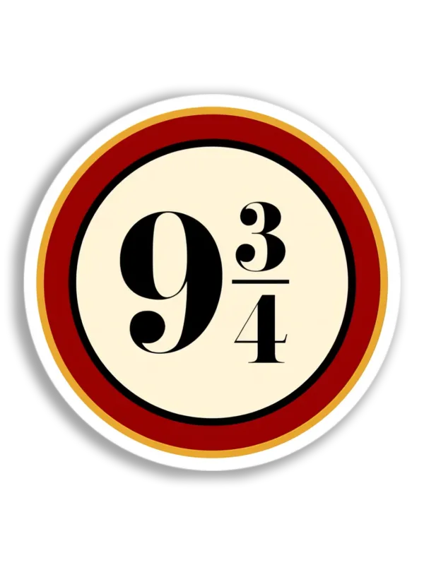 Platform Nine and Three-Quarters Sticker