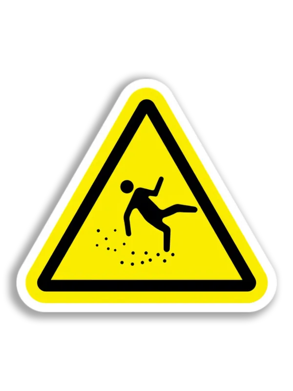 Falling Hazard Warning Sticker
