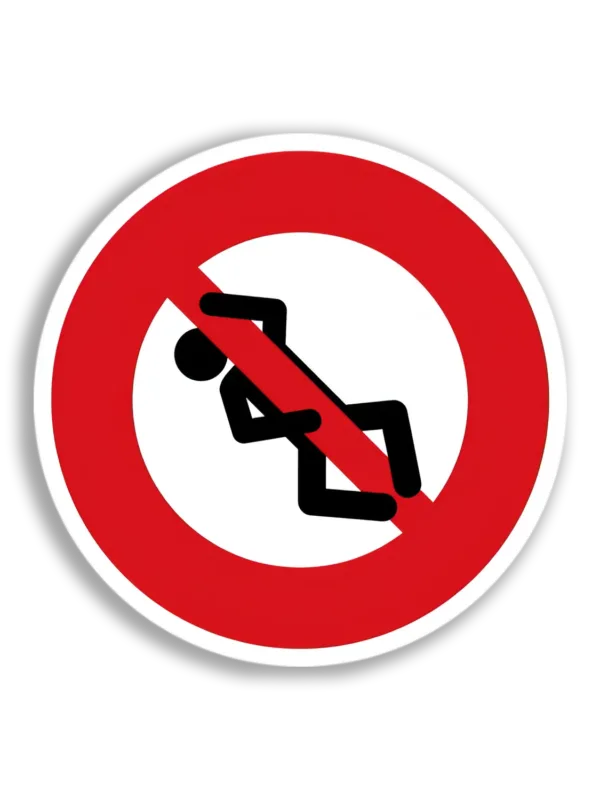 No Loitering Sign Sticker