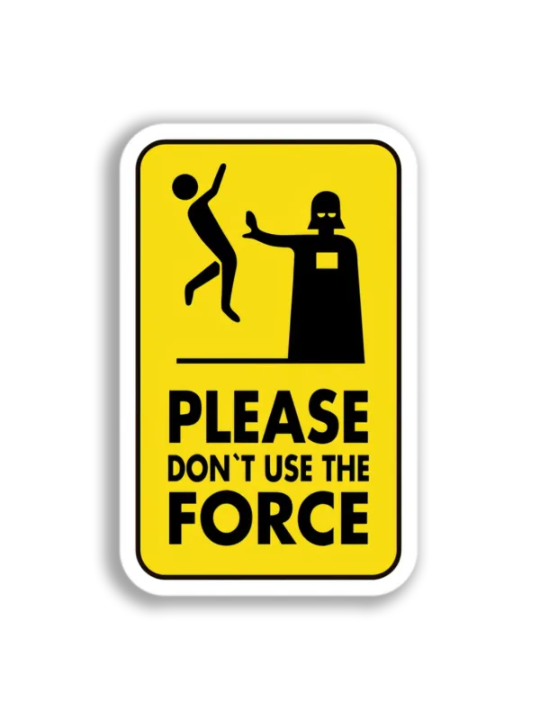 Darth Vader Force Sign Sticker